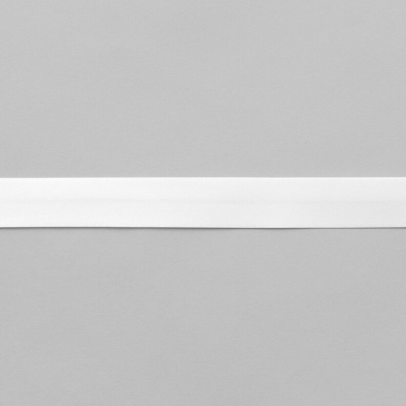 Biasband Satijn [20 mm] – wit,  image number 1