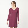 Katoenjersey medium effen – bordeauxrood,  thumbnail number 6