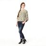Chiffon Palmbladeren – zwart/cashew,  thumbnail number 5