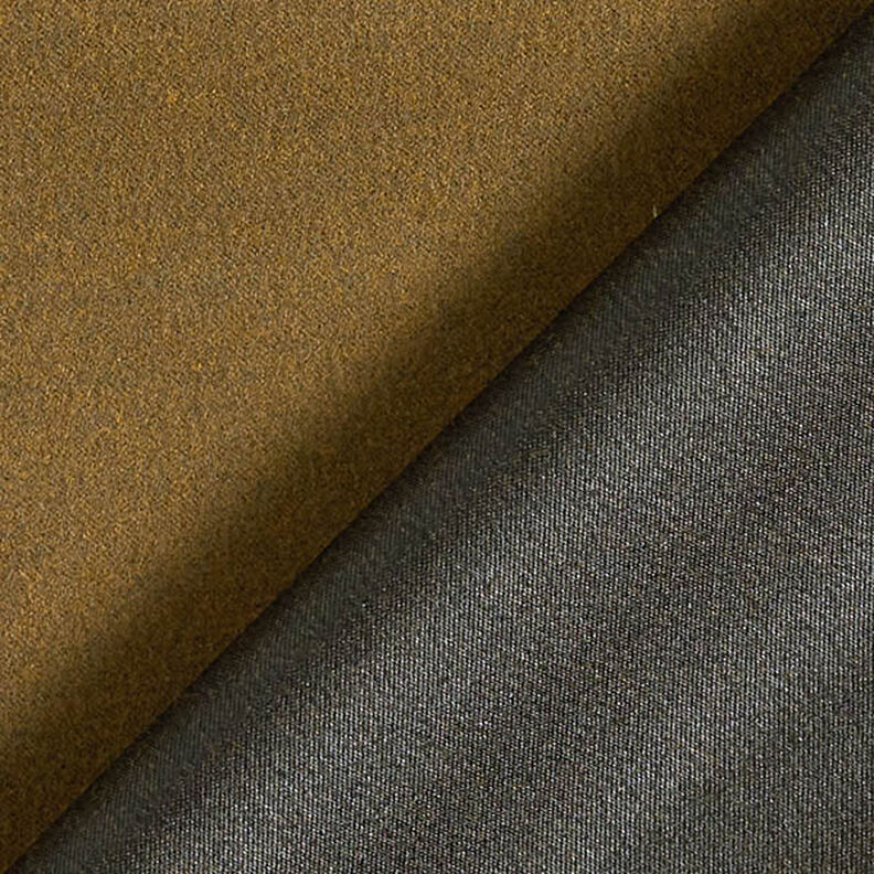 Mantelstof velours effen – kaki, image number 3