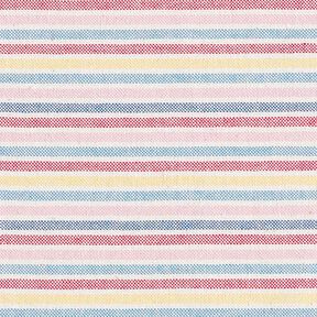 Decostof Half panama veelkleurige strepen gerecycled – purper, 