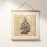 Decopaneel Gobelin Dennenboom – karmijnrood/lichtbeige,  thumbnail number 7