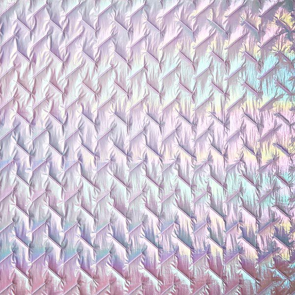 Doorgestikte stof Diagonaal patroon, iriserend – pastellila,  image number 8