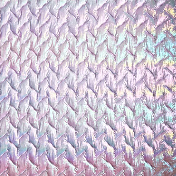 Doorgestikte stof Diagonaal patroon, iriserend – pastellila, image number 8