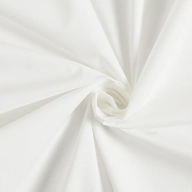 Katoenen stof Cretonne Effen – wit,  image number 1