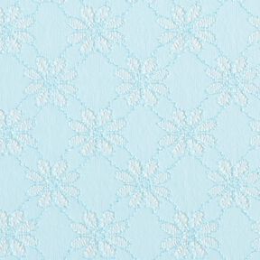 Stretch kant bloemen – ijsblauw, 