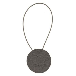 Gordijnhouder met magneetsluiting van steen [21,5cm] – grijs, 