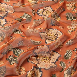Chiffon bladeren – terracotta, 