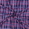 Katoenpopeline golvende ruit| Poppy Fabrics – indigo/roze,  thumbnail number 3