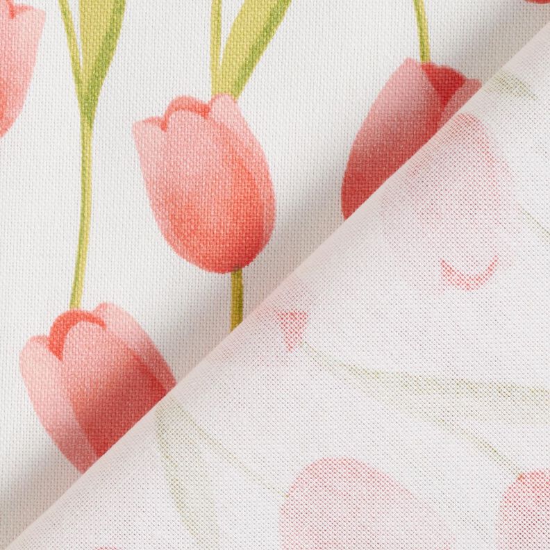 Decostof Half panama Tulpen – ivoor/kreeft, image number 4