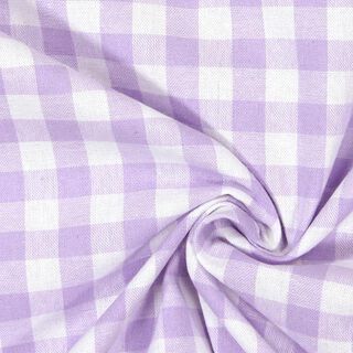 Katoenen stof Vichy - 1 cm – pastellila, 