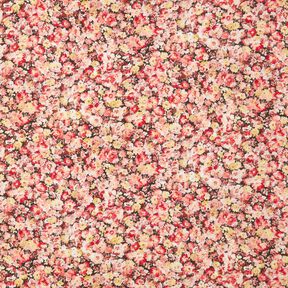 Viscosestof Bloemenweide – rood/zwart, 