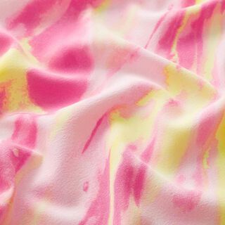 Polyesterstof kleurverloop – roze/geel, 