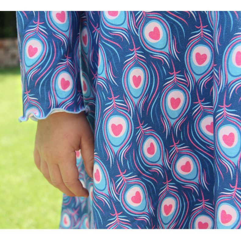 Katoenjersey Pavo | Stoff&Liebe – koningsblauw/intens roze, image number 7
