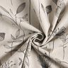 Decostof Half panama Bloementekening – natuur/donkerbruin,  thumbnail number 3