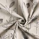 Decostof Half panama Bloementekening – natuur/donkerbruin,  thumbnail number 3