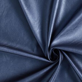 Stretch Imitatieleer Metallic – marineblauw, 