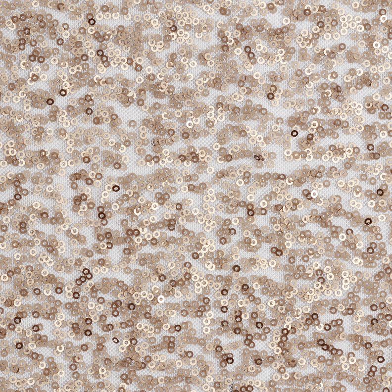 Zachte mesh pailletten – goud metallic,  image number 1