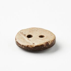 Kokosnootknoop [Ø 13 mm] – beige/donkerbruin, 