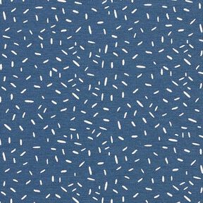 Katoenjersey confetti – jeansblauw, 