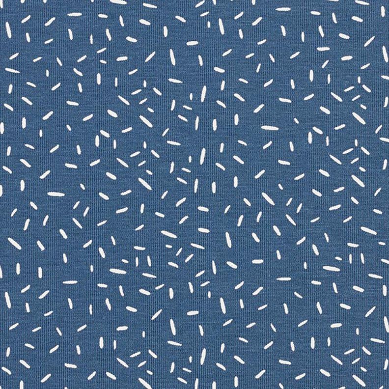 Katoenjersey confetti – jeansblauw,  image number 1