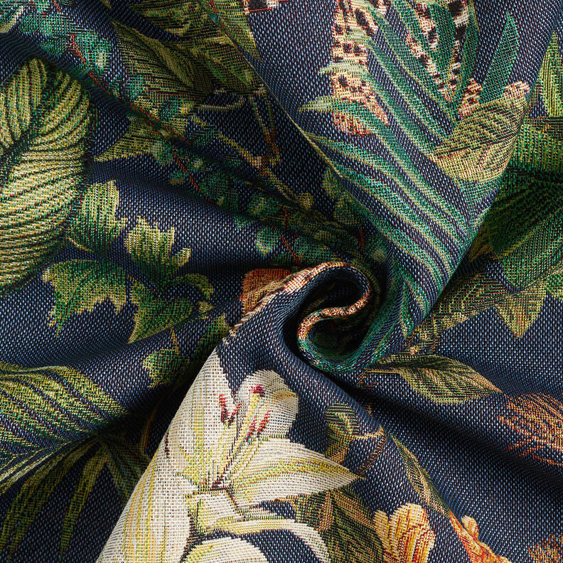 Decostof Gobelin Luipaarden in de jungle – blauw/groen, image number 4