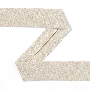 Schuine band linnen [20 mm] - beige, 