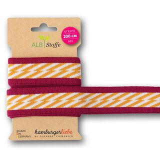 GOTS Biologische boordstof STRIPE ME ICON [200 cm | 3,5 cm] | Albstoffe | Hamburger Liebe, 