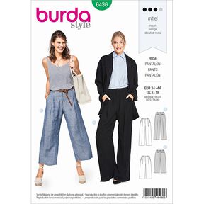 Broek | Culotte, Burda 6436 | 34 - 44, 