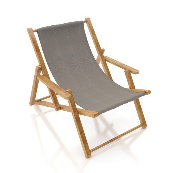 Outdoor Ligstoel stof Effen, 44 cm – grijs, image number 4