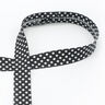 Biasband Stippen [18 mm] – zwart,  thumbnail number 1