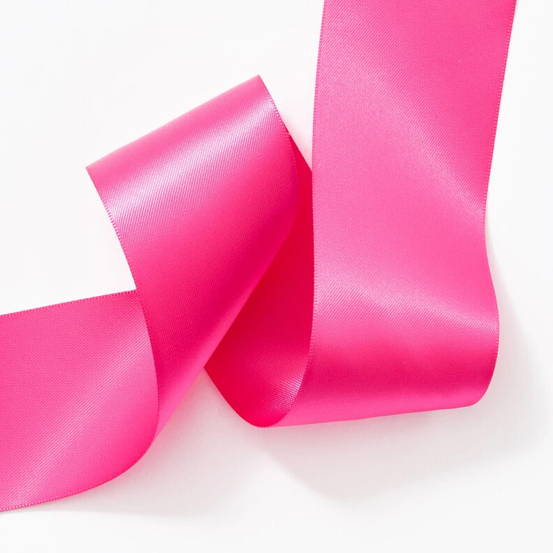 Satijnband [50 mm] – intens roze,  image number 3