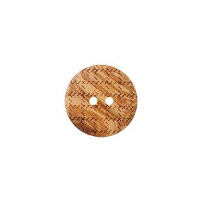 Houten knoop 2-gats – beige, 