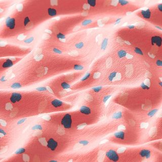GOTS French Terry confetti stippen – kreeft, 