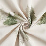 Decostof Half panama elegante dennenbomen – natuur/pijn,  thumbnail number 3