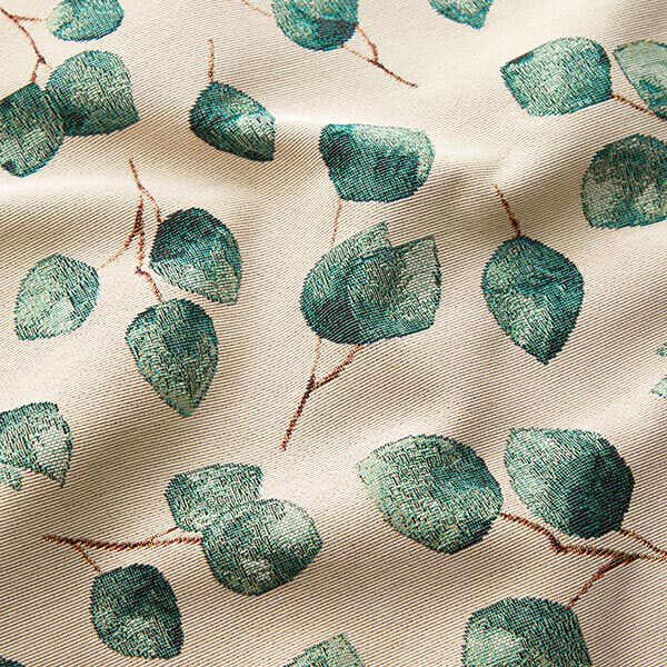 Decostof Gobelin Eucalyptus – lichtbeige/groen, image number 2