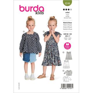Jurk/Blouse  | Burda 9249 | 92-122, 