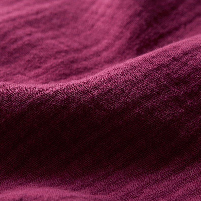 Mousseline/dubbel gehaakte stoffen – bordeauxrood,  image number 3