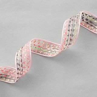 Decoband maritiem [24 mm] – roze/lichtgroen, 