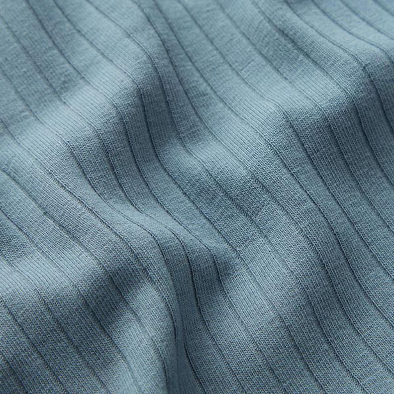 Ribjersey effen – duifblauw,  image number 3