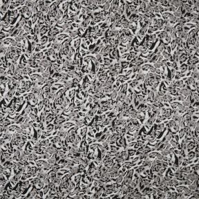Viscosejersey abstracte luipaardprint – zilvergrijs/zwart, 