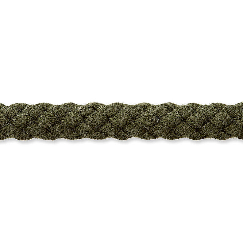 Katoenen koord [Ø 7 mm] – donkerolijf,  image number 1