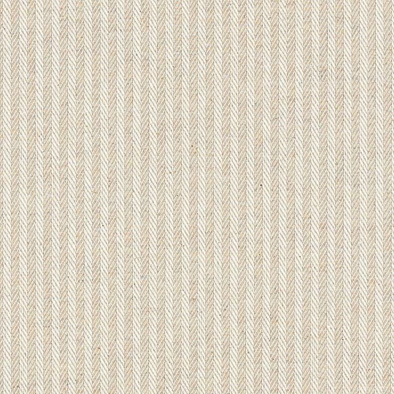 Meubelstof jacquard strip – beige,  image number 1