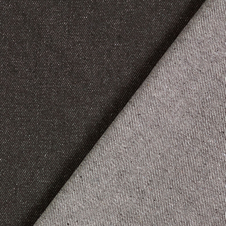 Katoen-denim zwaar – zwart,  image number 3