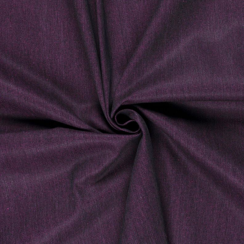Denim katoenmix melange – aubergine,  image number 1