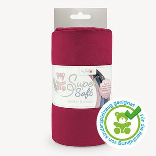 Pluche SuperSoft SHORTY [ 1 x 0,75 m | 1,5 mm ] - bordeauxrood | Kullaloo, 