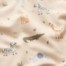 Katoenjersey vrolijke jungledieren – cashew,  thumbnail number 2