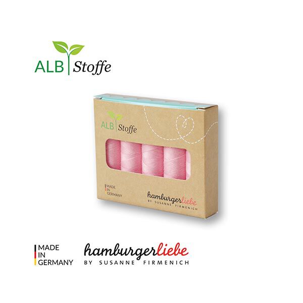 Stitch Me Set naaigaren [ 5 x 200 m ] | Albstoffe – roze,  image number 1