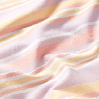 French terry Sommersweat digitale print strepen – lila, 