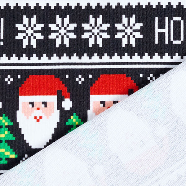 French Terry Ho! Ho! Ho! – zwart, image number 4